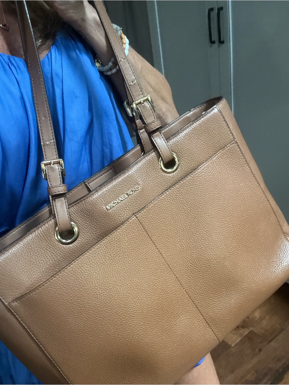 MICHAEL KORS Brown Pebbled Leather Tote Bag - Picture 14 of 14
